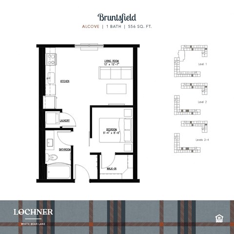 the floor plan of the apartment